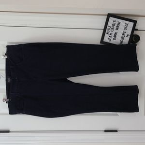 NYDJ Jean Capri Shorts Dark blue wash Womens Sz 16